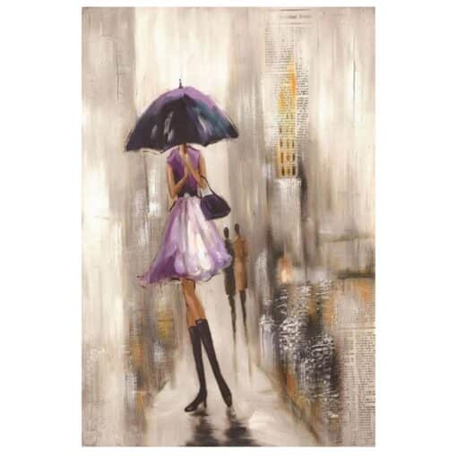 Painting of Woman With Umbrella 1