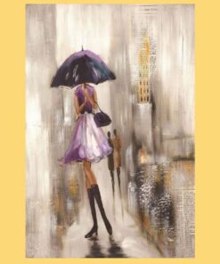 Painting of Woman With Umbrella 3