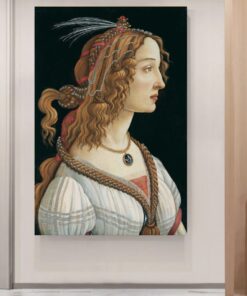 Portrait of a Lady by Sandro Botticelli Printed on Canvas