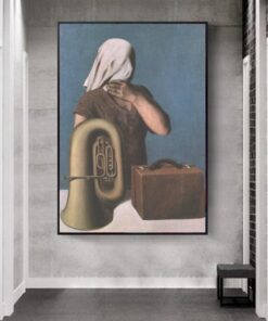 The Heart of the Matter by René Magritte Printed on Canvas