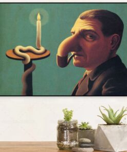 The Philosopher's Lamp by René Magritte Printed on Canvas