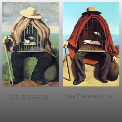 The Therapist & Therapeutist by René Magritte Printed on Canvas - Image 4