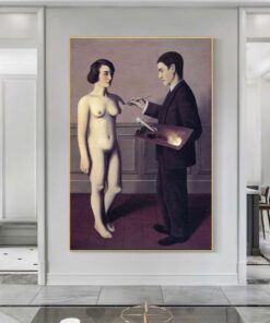 Attempting The Impossible by René Magritte Printed on Canvas
