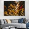 Daniel in the Lions' Den by Peter Paul Rubens Printed on Canvas