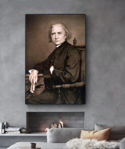 Photo of Franz Liszt Composer 1870 Printed on Canvas