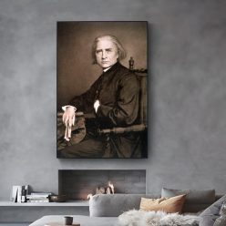 Photo of Franz Liszt Composer 1870 Printed on Canvas