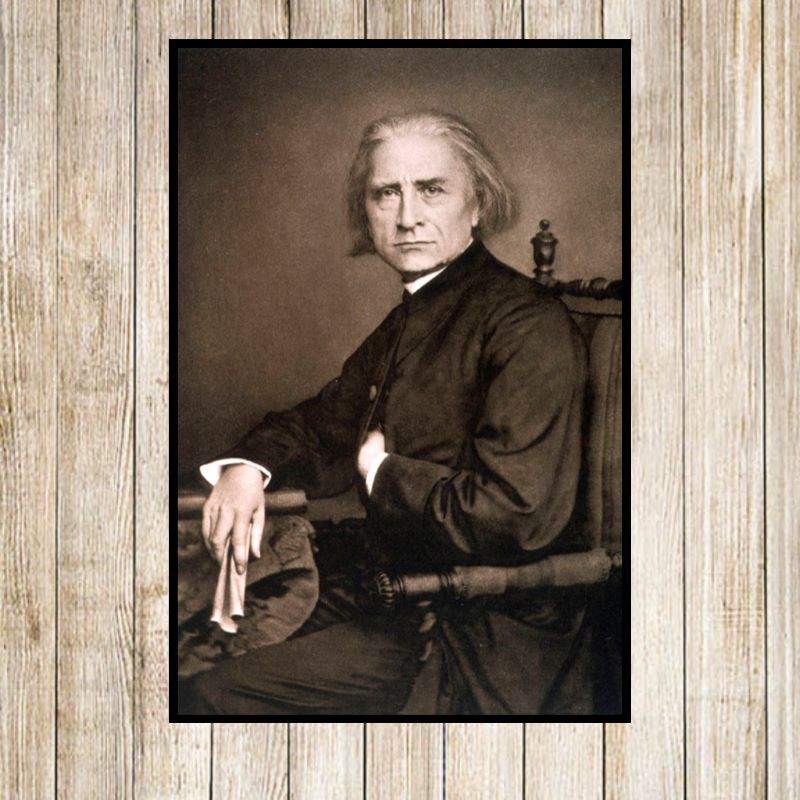 Photo of Franz Liszt Composer 1870 Printed on Canvas