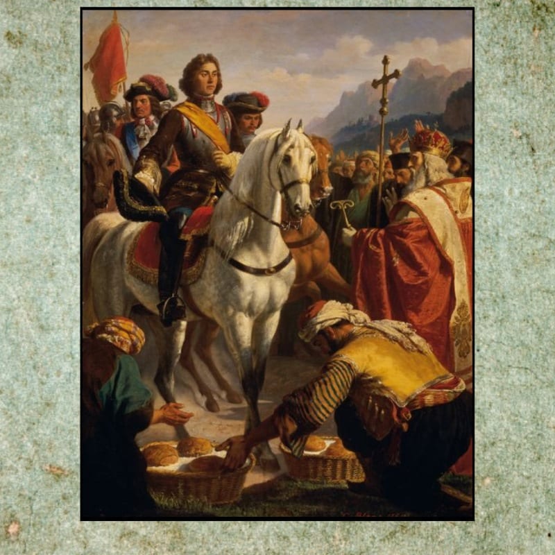 Prince Eugene's March to Bosnia in 1697 by Karl von Blaas 1864