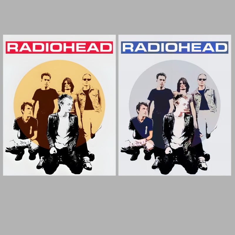 Radiohead Rock Band Image Printed on Canvas