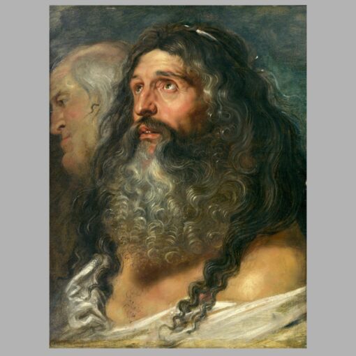 Study of Two Heads by Peter Paul Rubens