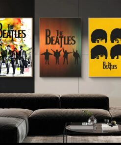 The Beatles Pop Art Printed on Canvas