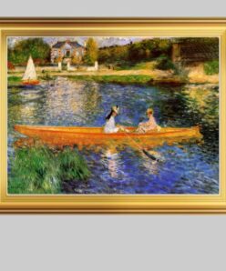 The Seine at Asnieres by Pierre-Auguste Renoir Printed on Canvas