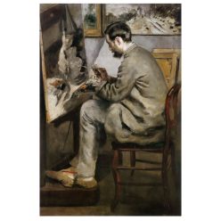 Frédéric Bazille at His Easel by Pierre-Auguste Renoir 1867