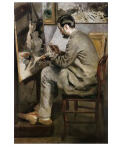Frédéric Bazille at His Easel by Pierre-Auguste Renoir 1867