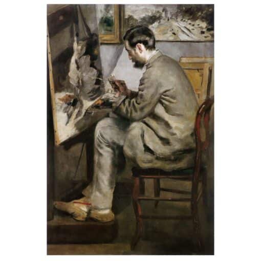 Frédéric Bazille at His Easel by Pierre-Auguste Renoir 1867