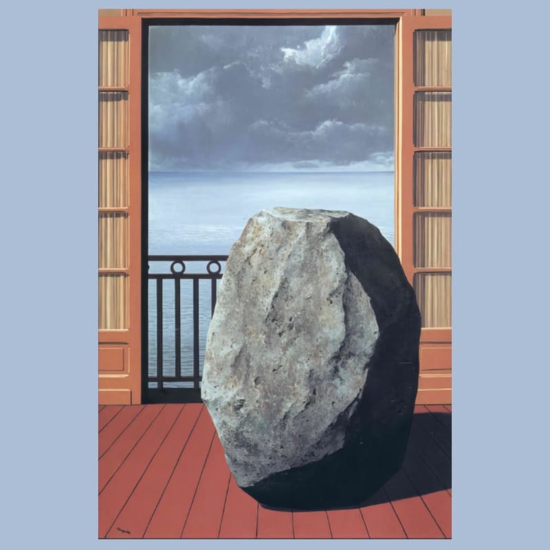 Invisible World by René Magritte 1954 Printed on Canvas