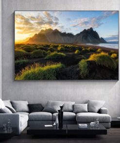 Sunset Landscape Artwork Printed on Canvas