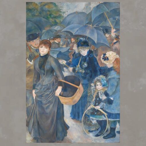 The Umbrellas by Pierre-Auguste Renoir Printed on Canvas - Image 3