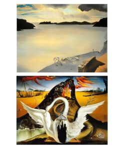 Landscape and Bacchanale by Salvador Dali