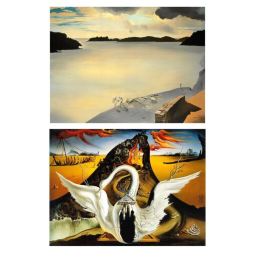 Landscape and Bacchanale by Salvador Dali