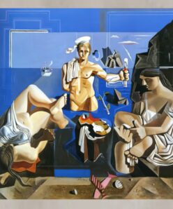 Neo-Cubist Academy (Composition with Three Figures) by Salvador Dalí 1926