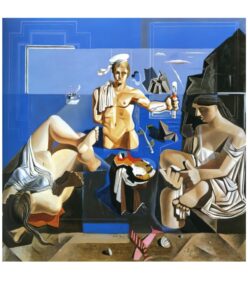 Neo Cubist Academy Composition with Three Figures by Salvador Dali 1926 3