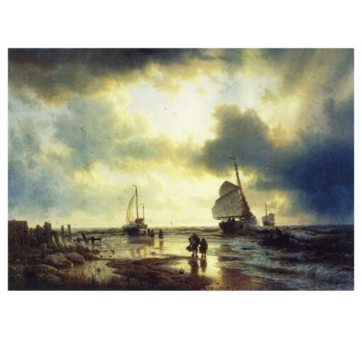 The Ebb Tide by Andreas Achenbach 1849 1