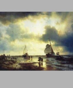 The Ebb Tide by Andreas Achenbach 1849