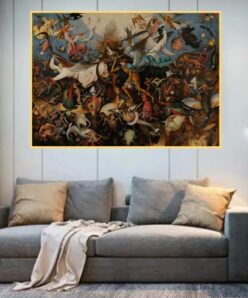 The Fall of the Rebel Angels by Pieter Bruegel Printed on Canvas