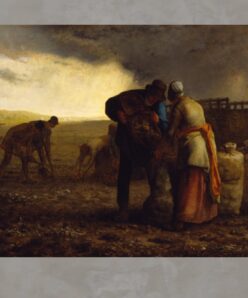 The Potato Harvest by Jean-François Millet 1855