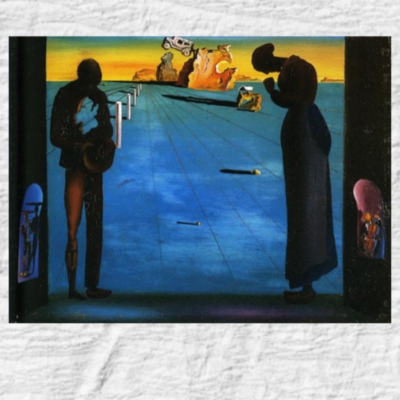 The Angelus by Salvador Dalí Printed on Canvas