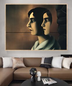 Faraway Looks by René Magritte Printed on Canvas