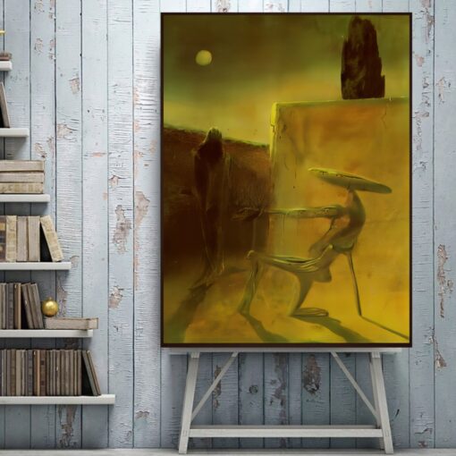 The Ghost of Vermeer Van Delft by Salvador Dalí Printed on Canvas