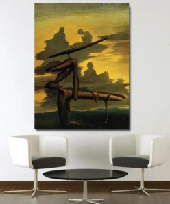 The Spectre of the Angelus by Salvador Dalí Printed on Canvas