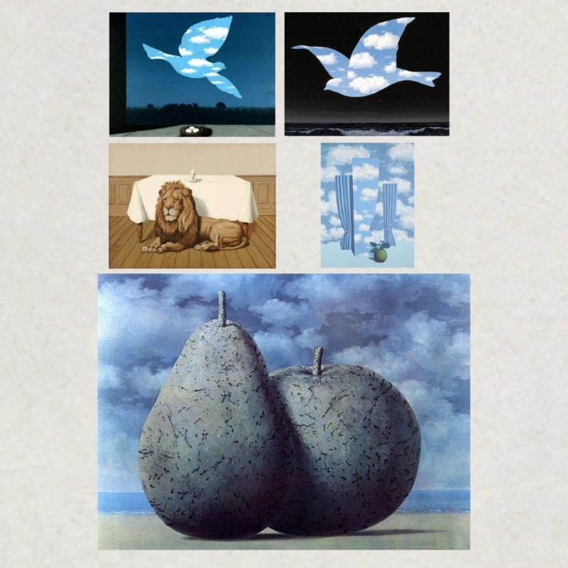 Artworks by René Magritte Printed on Canvas