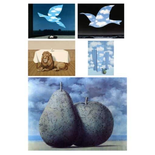 Artworks by René Magritte Printed on Canvas