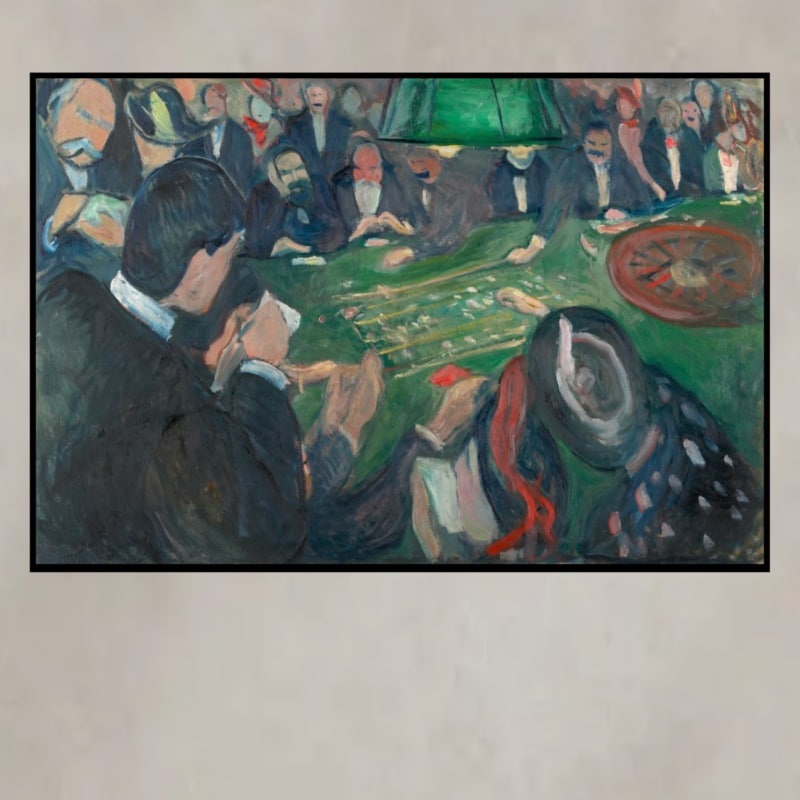 At the Roulette Table in Monte Carlo by Edvard Munch 1892