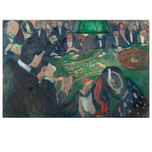 At the Roulette Table in Monte Carlo by Edvard Munch 1892