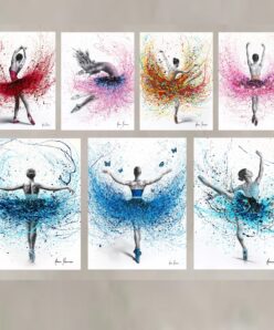 Ballet Dancer Paintings Printed on Canvas