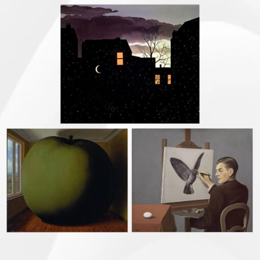 Clairvoyance, Listening Room & Good Fortune by René Magritte