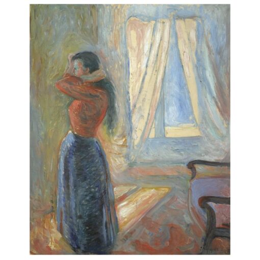 Edvard Munch 1892 Woman Looking in the Mirror