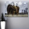 Highland Cow Picture Printed on Canvas