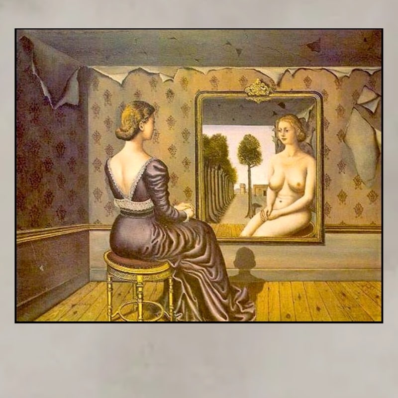 Mirror by Paul Delvaux 1939