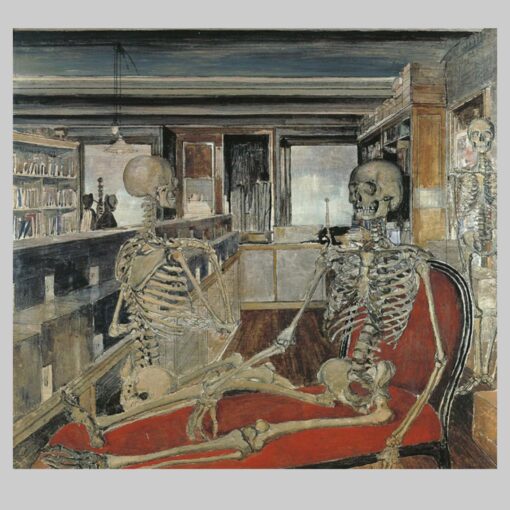 The Skeletons by Paul Delvaux 1944