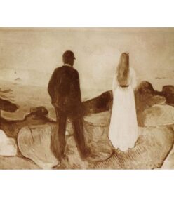 Two Human Beings, The Lonely Ones by Edvard Munch 1892