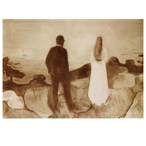 Two Human Beings, The Lonely Ones by Edvard Munch 1892