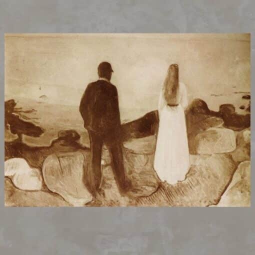 Two Human Beings, The Lonely Ones by Edvard Munch 1892