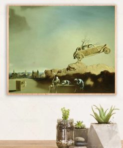 Apparition of the Town of Delft by Salvador Dalí Printed on Canvas