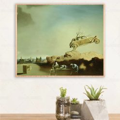 Apparition of the Town of Delft by Salvador Dalí Printed on Canvas