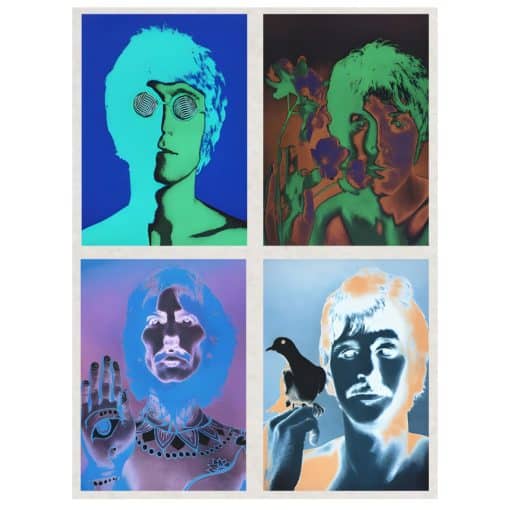 Artwork of The Beatles Printed on Canvas - Image 6